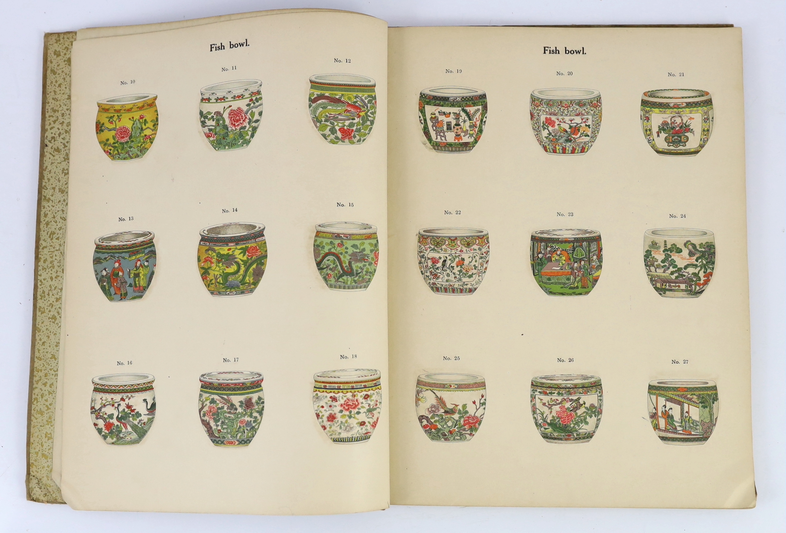 A Rare book on Chinese Ceramics - Messrs Ng. Sheong's Catalogue of Chinaware and Earthenware 1919, Canton, China, one volume, faults to binding